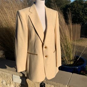 Vintage Retro Men’s Wool Western Blazer, partially lined, 38-40 Regular/Medium